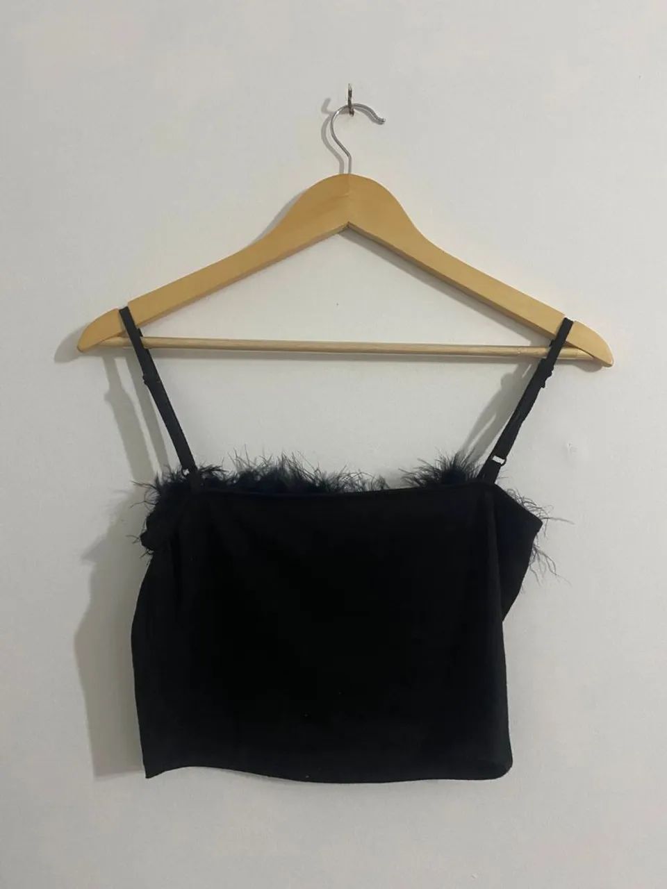 Top cropped de borboleta preto e lilás. - Foto 2