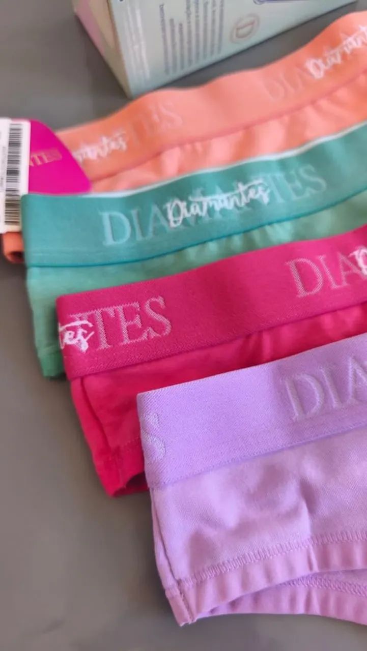 Calcinhas da Diamantes kit com 4 unid algodão  - Foto 2