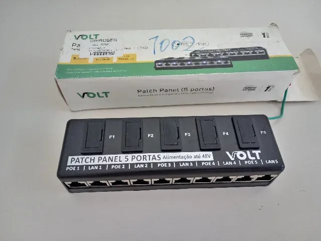 PATCH PANEL 5 PORTAS POE VOLT - Foto 2