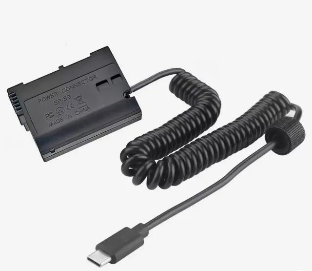 Bateria Fake En-El15C Dummy para Câmeras Nikon D7500 D7100 D7200 Z5 Z6 Z7 D800 D610 D700 - Foto 5