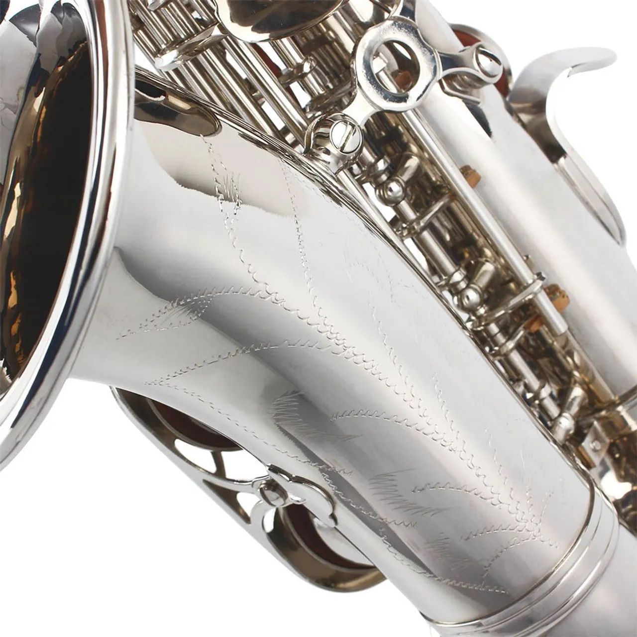 R$ 1.599,90 Saxofone Soprano Curvo Prata - Novo - Foto 5