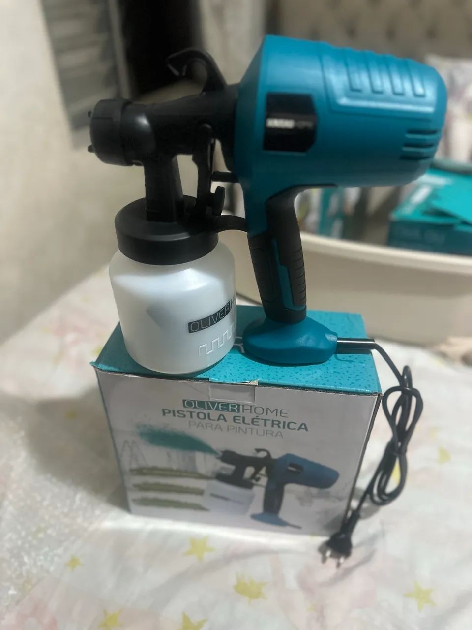 Pistola Elétrica pintura / pulverizador 127v NOVA - Foto 4