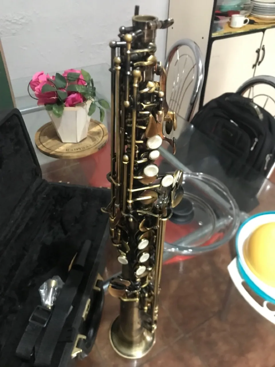 Saxofone Soprano Dourado