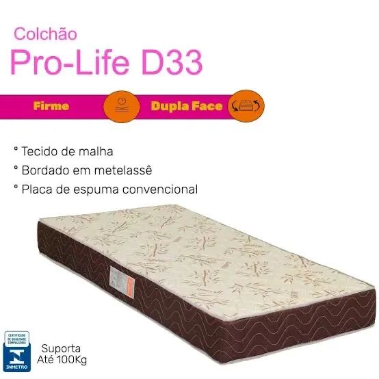 Colchão Pro-Life D33 Solteiro - Conforto e Qualidade
