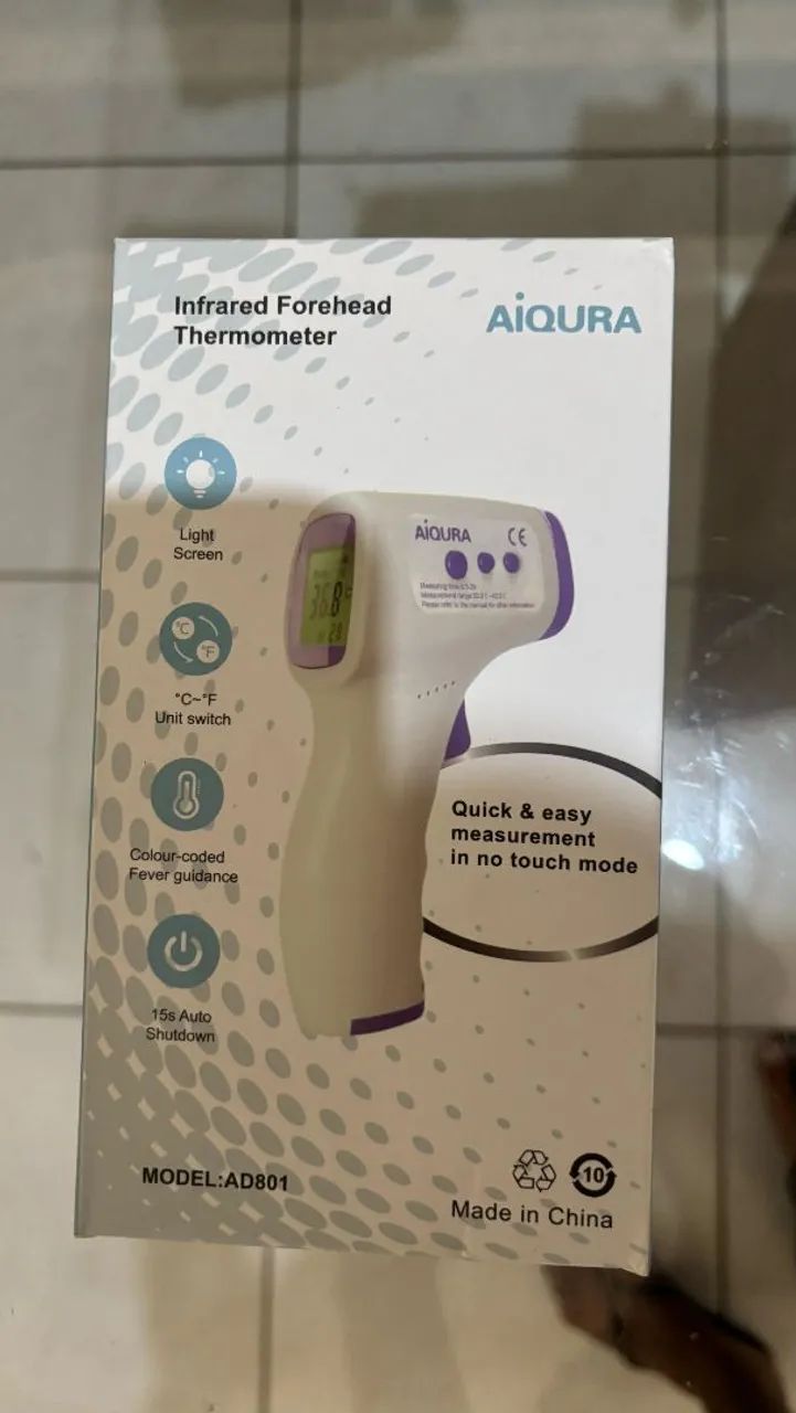 Termômetro Digital Infravermelho sem contato de Testa Aiqura - Foto 2