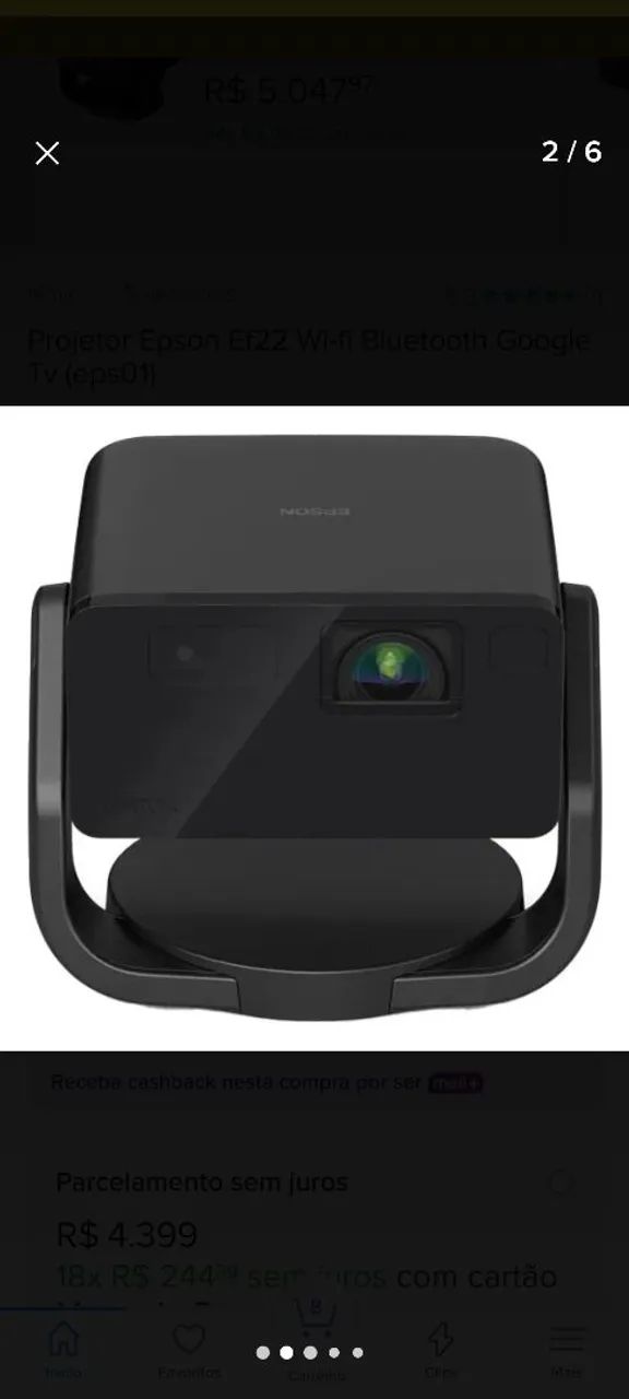 Projetor Epson ef22 laser  Novo - Foto 4