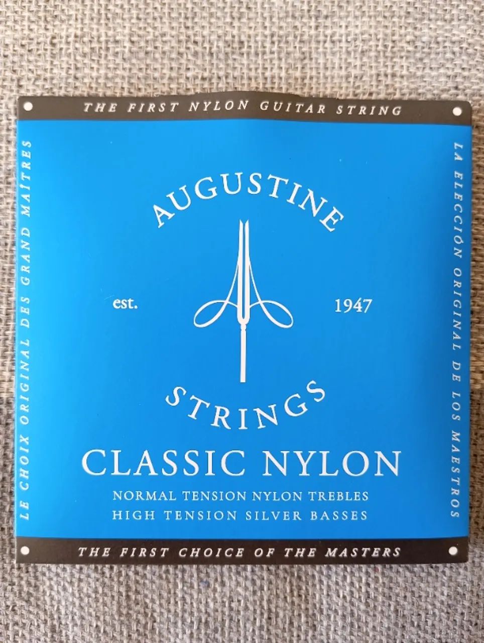 Cordas violão nylon - Augustine Classic Blue