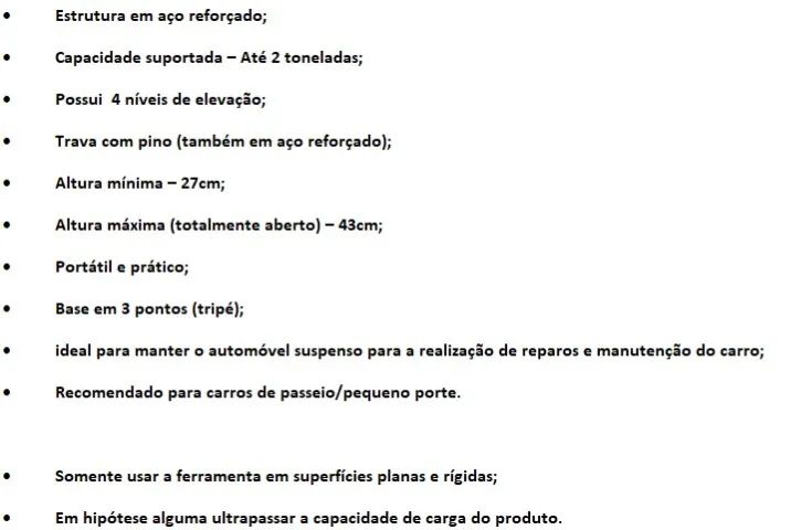 CAVALETE AUTOMOTIVO - 2 TONELADAS (PAR) - Foto 3