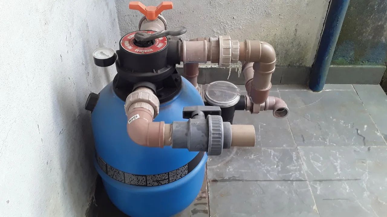 Bomba e filtro para piscinas 