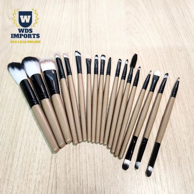 Pincel para Maquiagem Kit com 18 peças