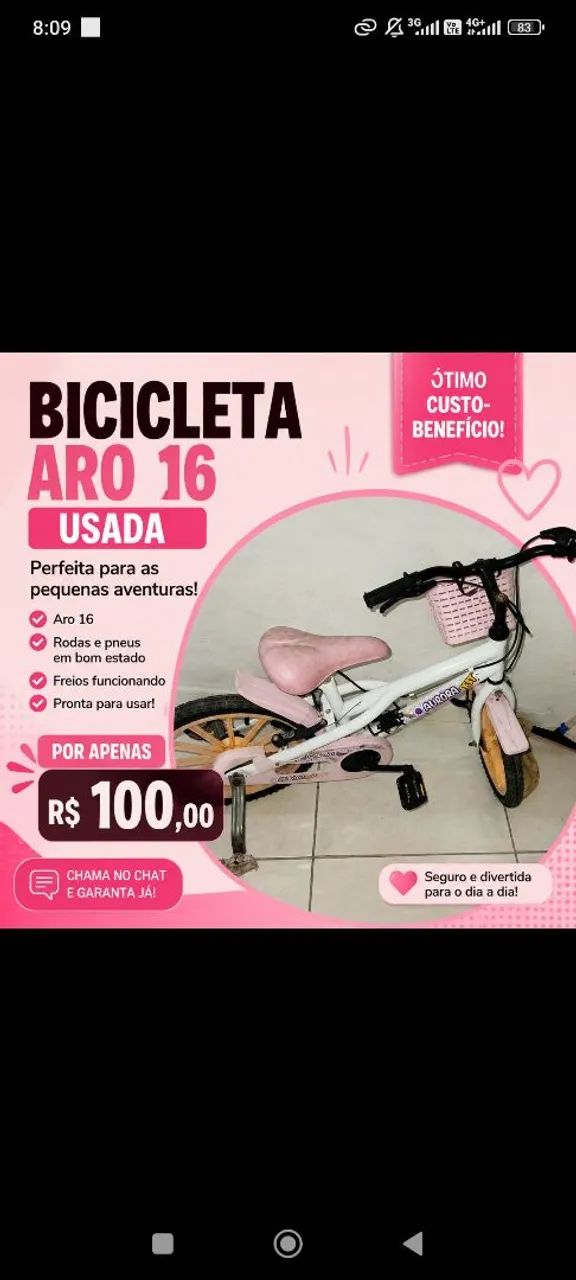Bicicleta aro 16 