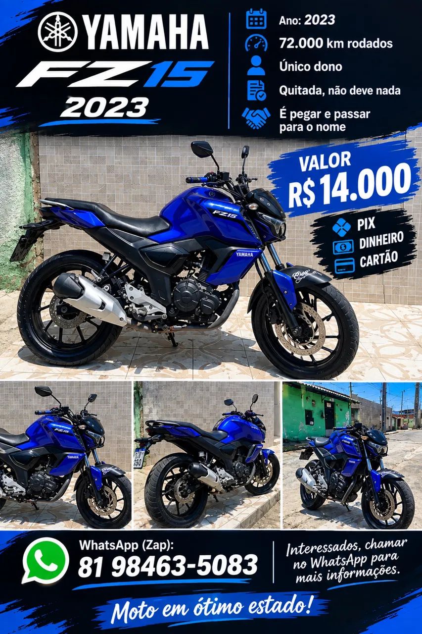 FZ15 Quitada nova (PROMOÇÃO)