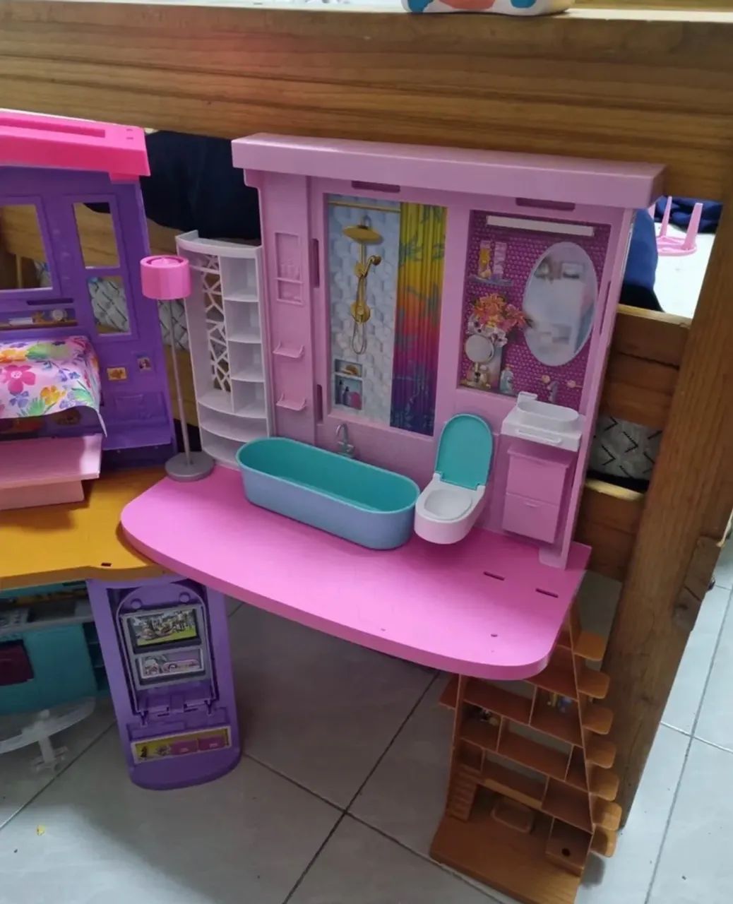 Casa da Barbie Mattel Casa De Bonecas De Férias Multicolor - Foto 3