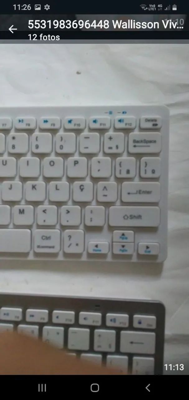 TECLADO SEM FIO PERFEITO VALOR 150  - Foto 5