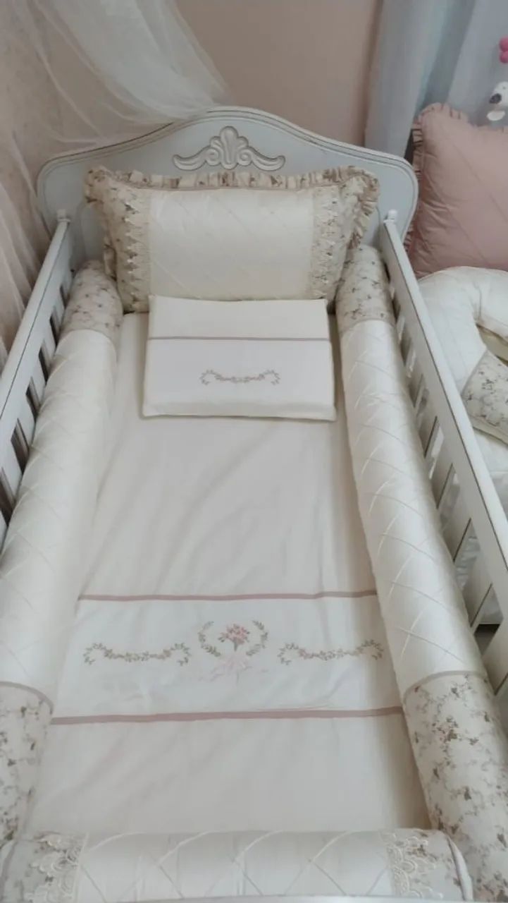 Kit berço + cama auxiliar - Foto 3