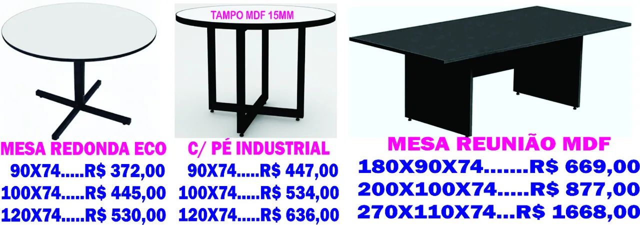 Mesa Escritório Escrivaninha - Nova - Tampo MDF - Ap de 250.oo - PROMOÇÃO - Foto 3