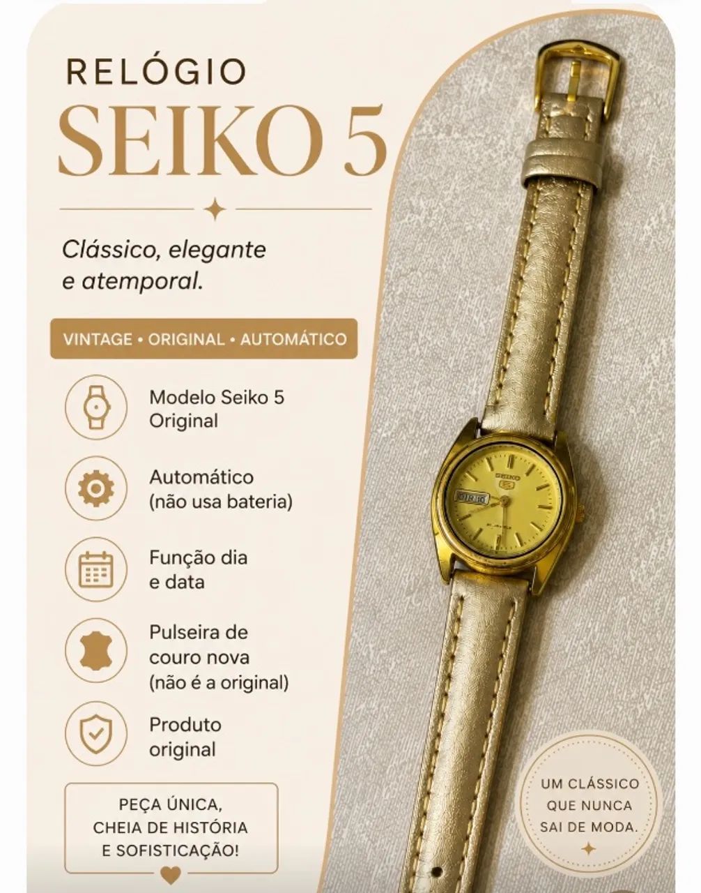 Relógio Vintage Original 