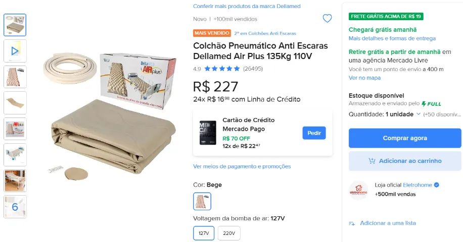 Cama hospitalar semi-nova - Foto 4