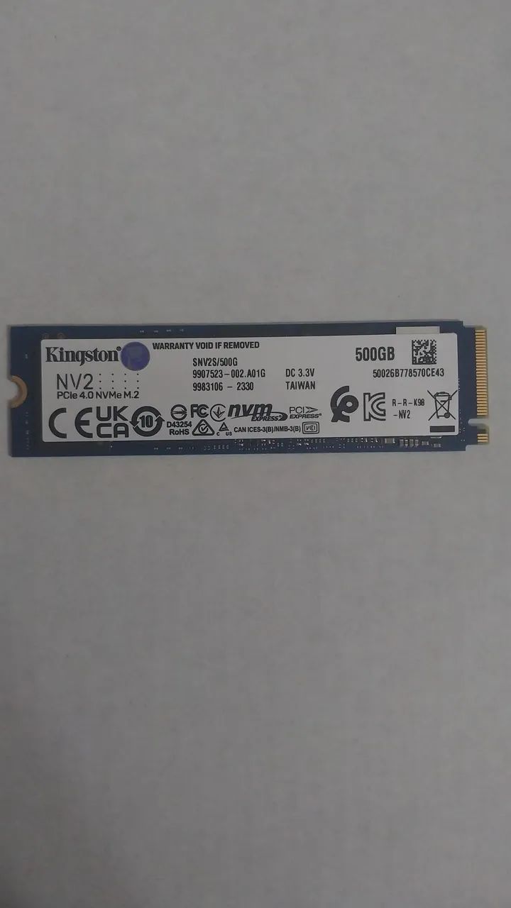SSD KINGSTON NV2 NVMe M.2 2280- 500gb