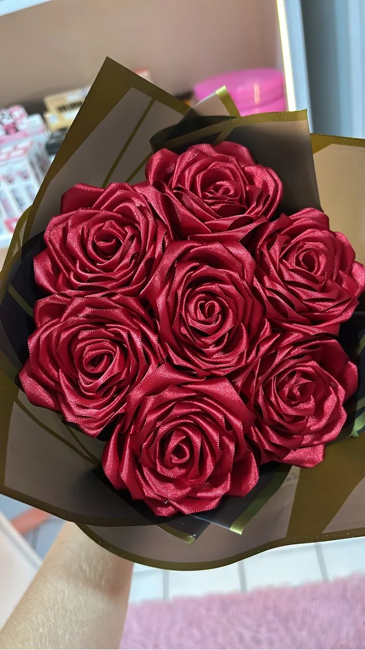 Buquê de Rosas Eterna - Cetim - Foto 3