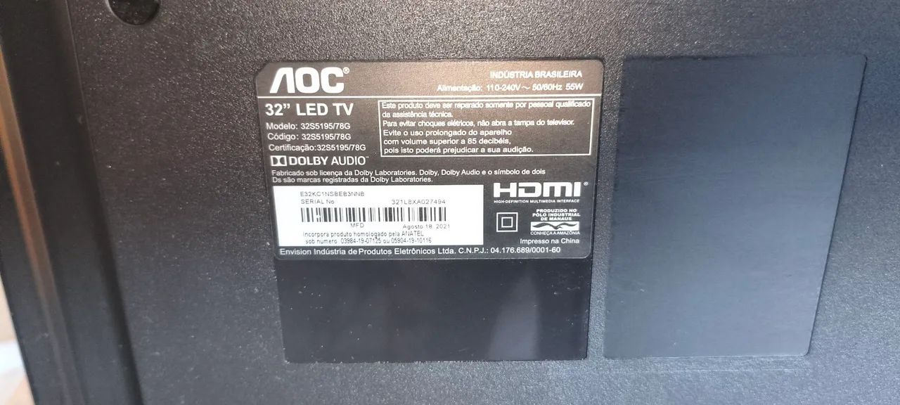 Smartv 32" AOC Roku - Foto 4