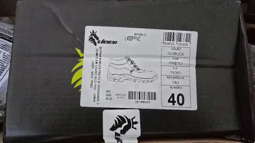 bota de segurança nobuck