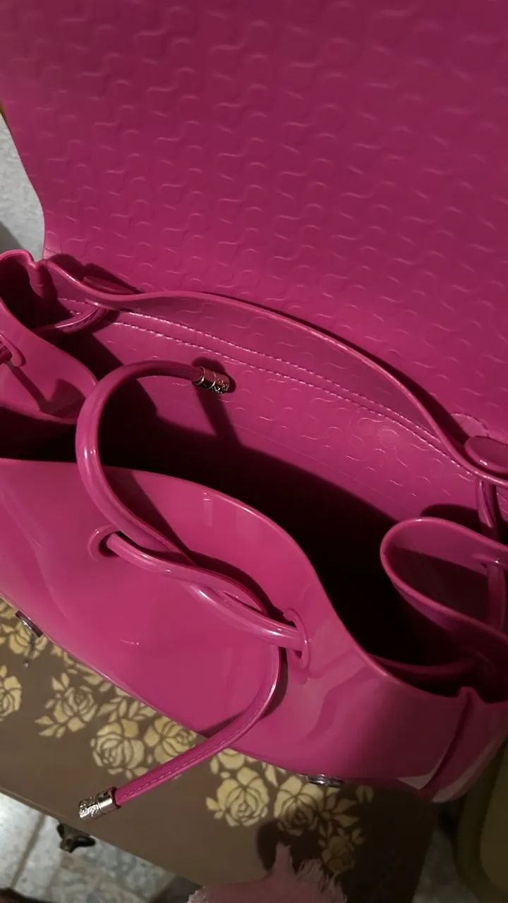 Bolsa Mochila Petite Jolie Rosa  - Foto 4