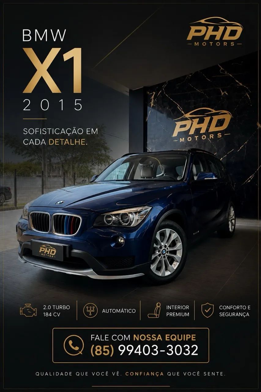 BMW X1 Sdrive 20I X-line 2.0 TB Active Flex 2015