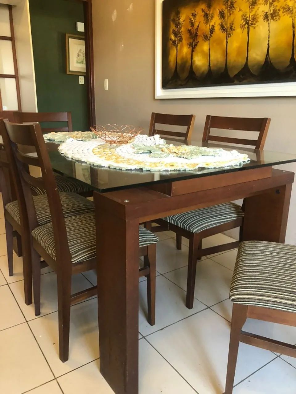 Mesa de jantar + 6 cadeiras - Foto 3