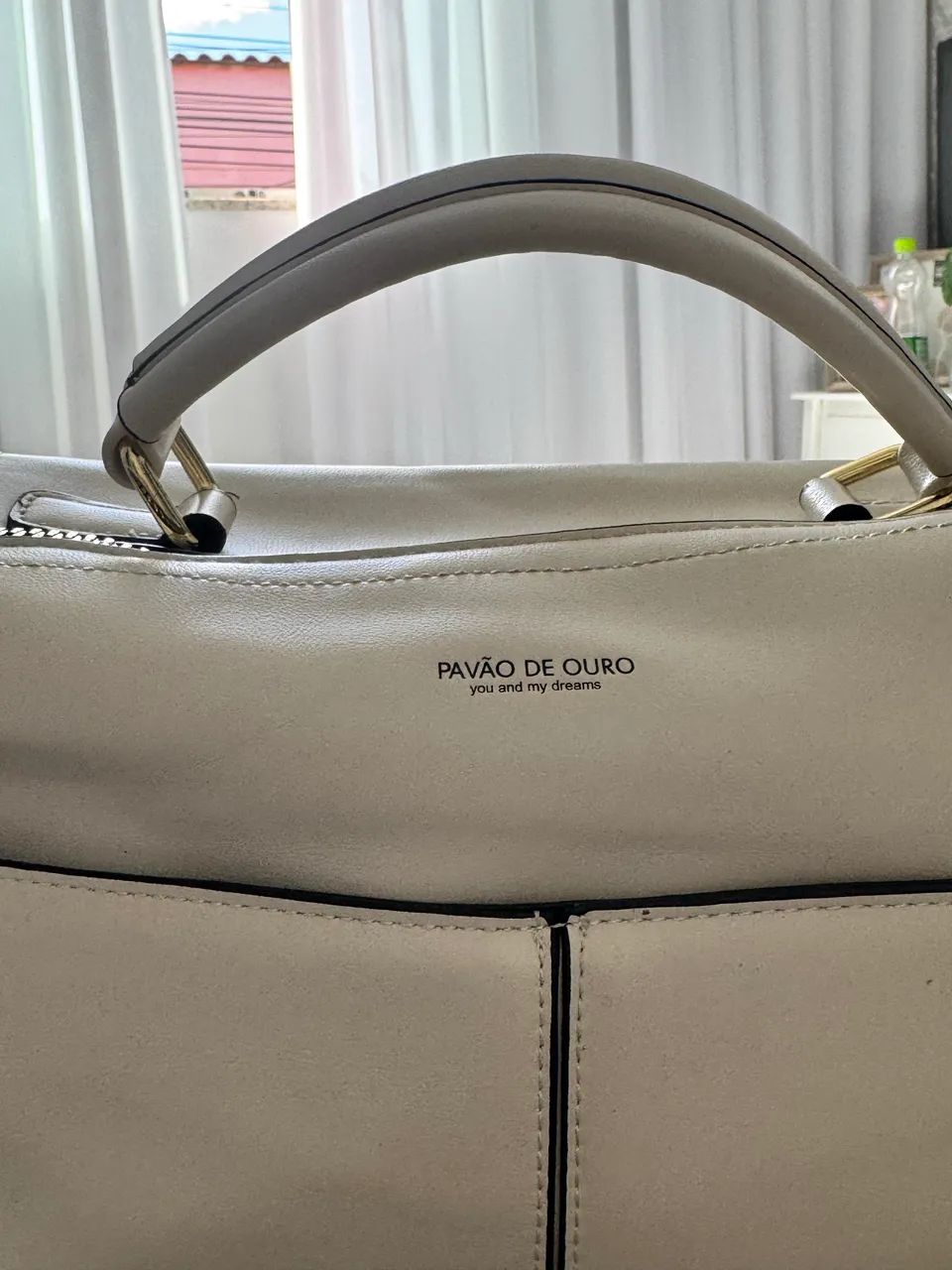Bolsa pavão de ouro  - Foto 2