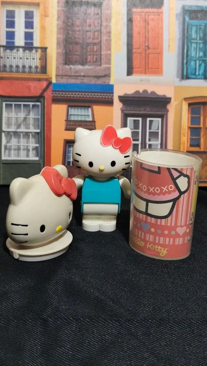 Kit Hello Kitty Colecionável | Boneco de Montar + Porta Treco - Foto 4