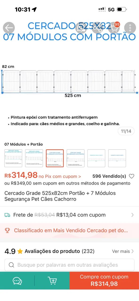 Grade cercado para pets - Foto 4