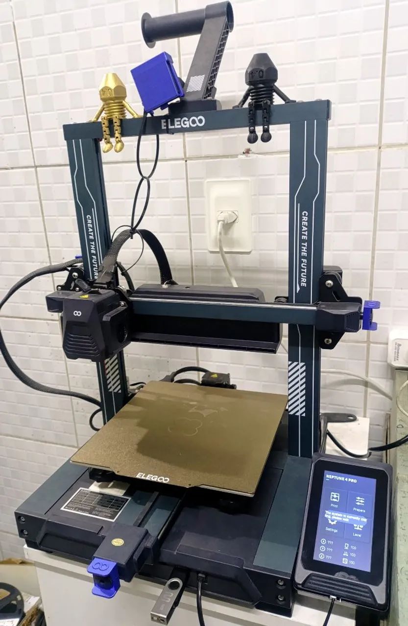 Impressora 3D Elegoo Neptune 4 Pro + Hotend e Bicos Extras! - Foto 3