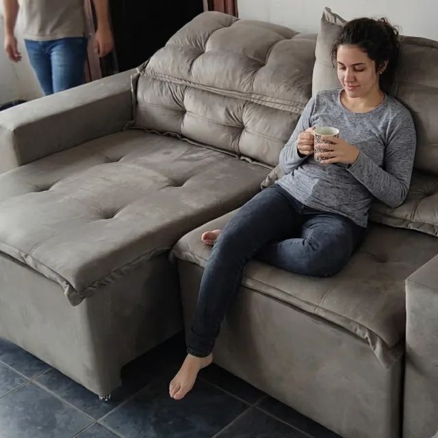 Sofá Retrátil e Reclinável 