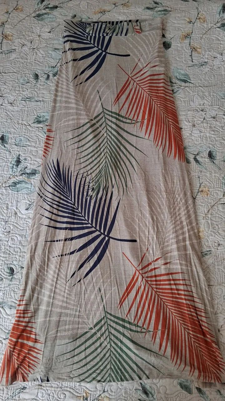Saia longa estampada - Foto 2