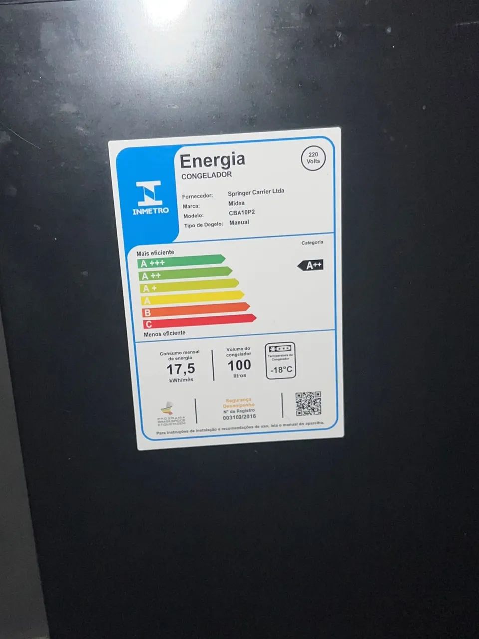 Freezer Midea vertical 100l - Foto 3
