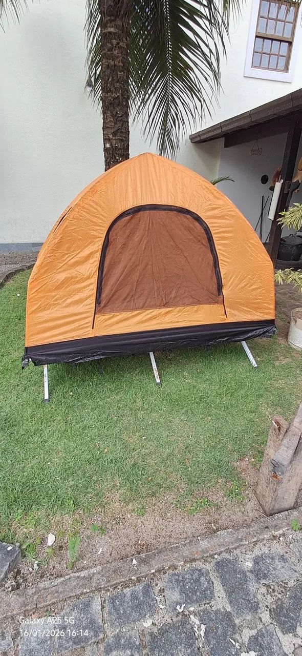 Barraca Tatu acampamento cor laranja - Foto 5