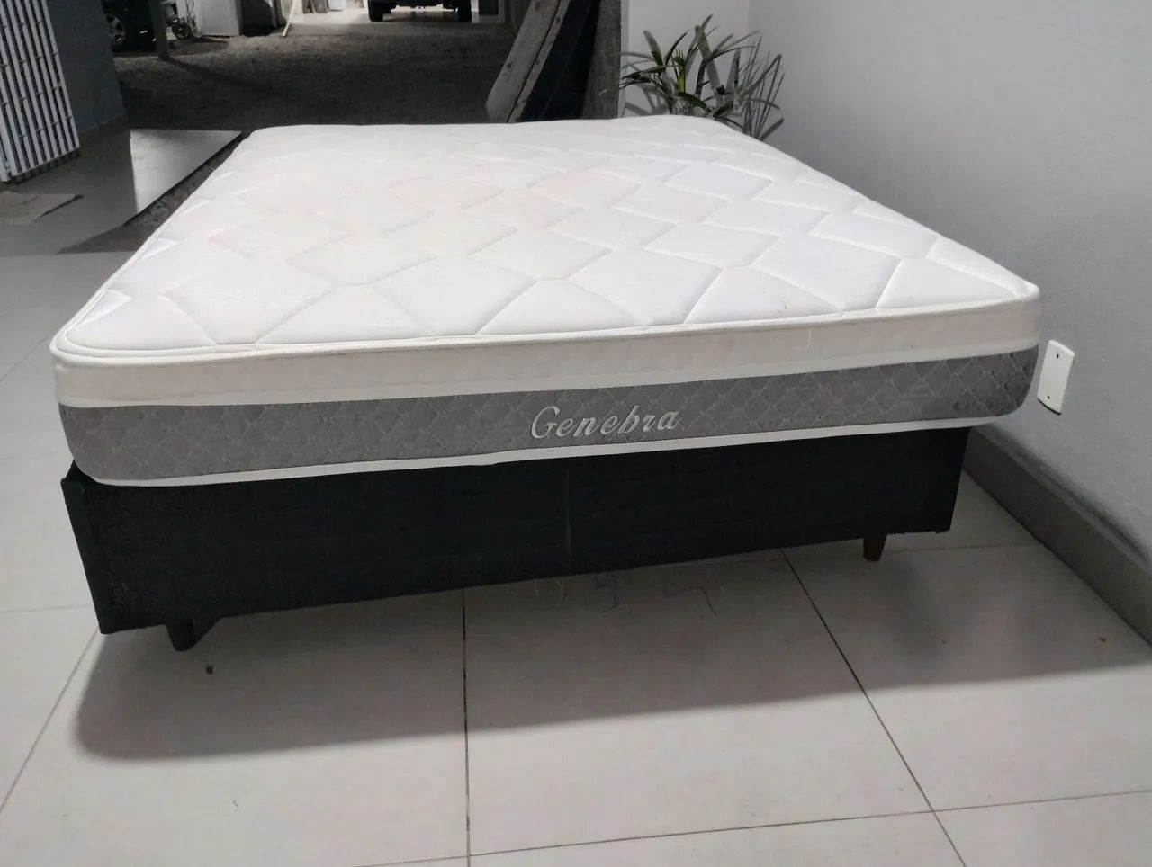 Cama box casal padrão base e colchão entrego ler anúncio  - Foto 3