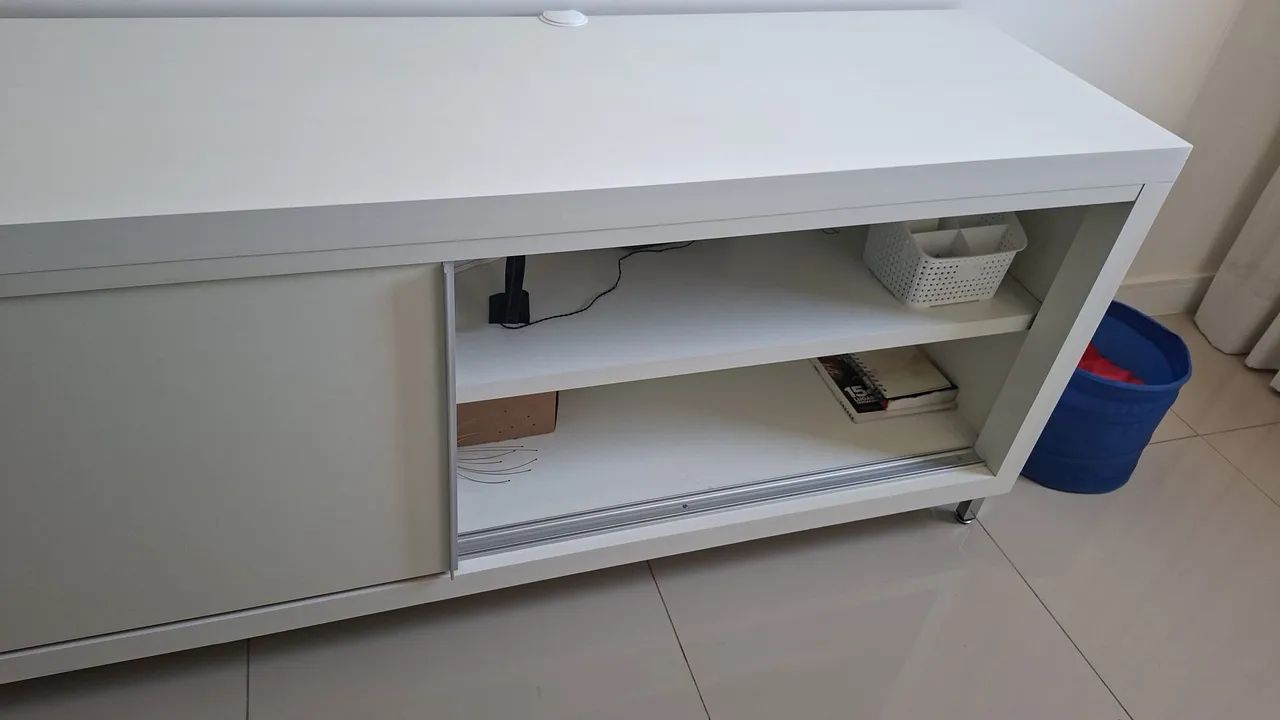 Rack branco 2m em marcenaria - Foto 3