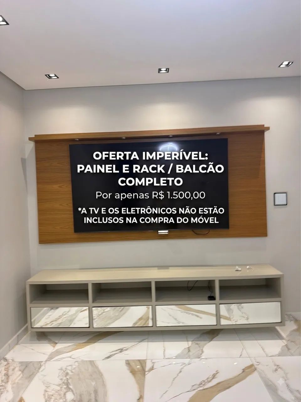 PAINEL E RACK DE TV