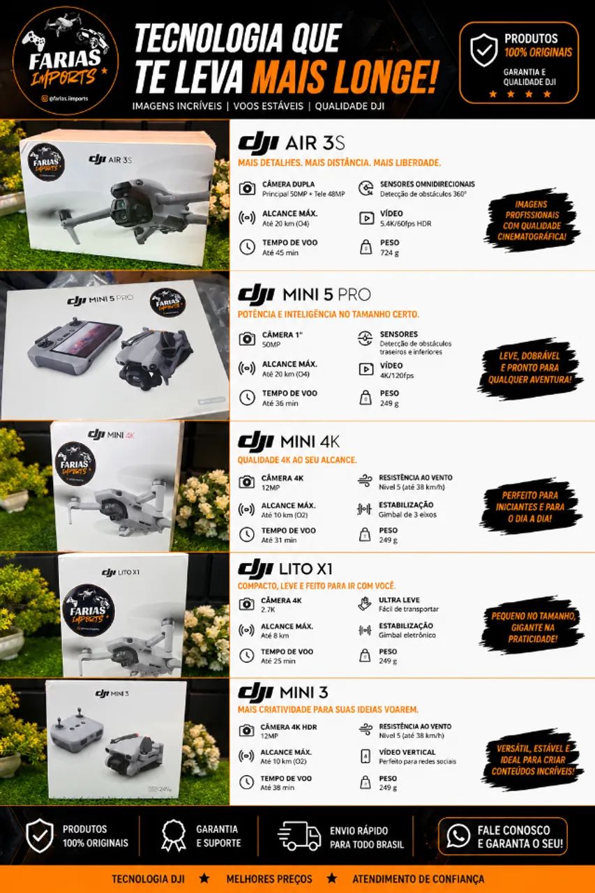 DRONES DJI LACRADO A PRONTA ENTREGA EM TODA FORTALEZA
