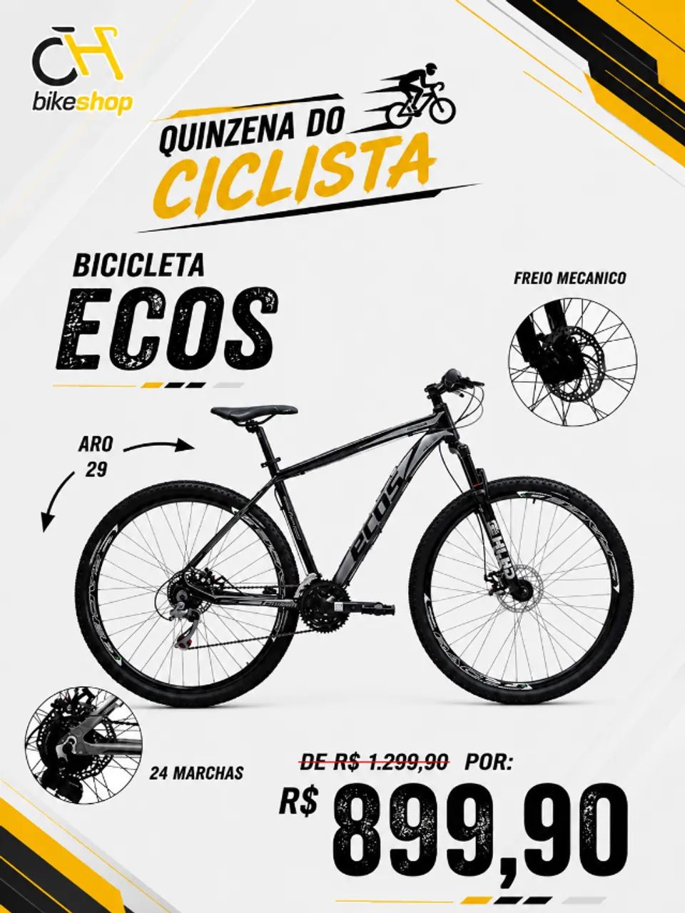 BICICLETA "ECOS" ARO 29