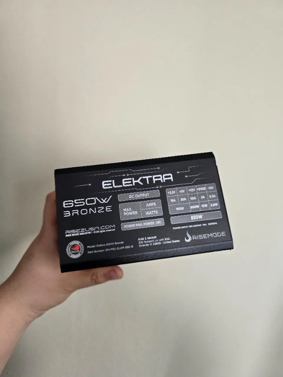 FONTE 650W 80 PLUS BRONZE FULL MODULAR RISE MODE - Foto 3