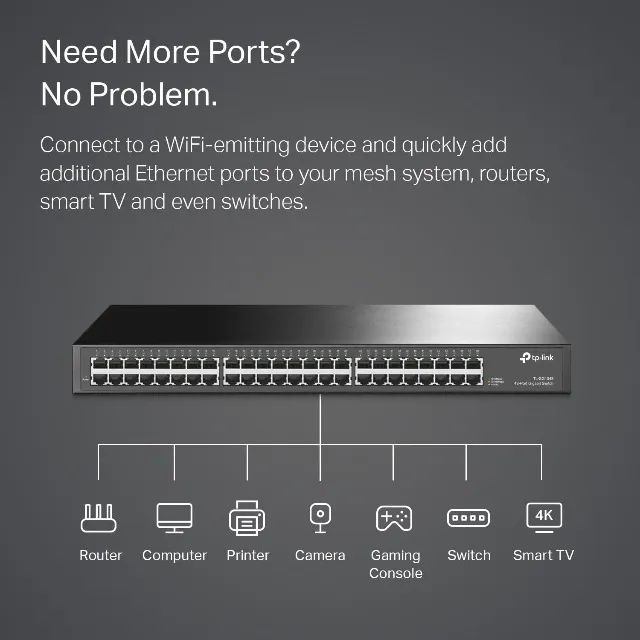 Switch TP-Link 10/100/1000 Mbps 48 Portas Mod. TL-SG1048 - Foto 2