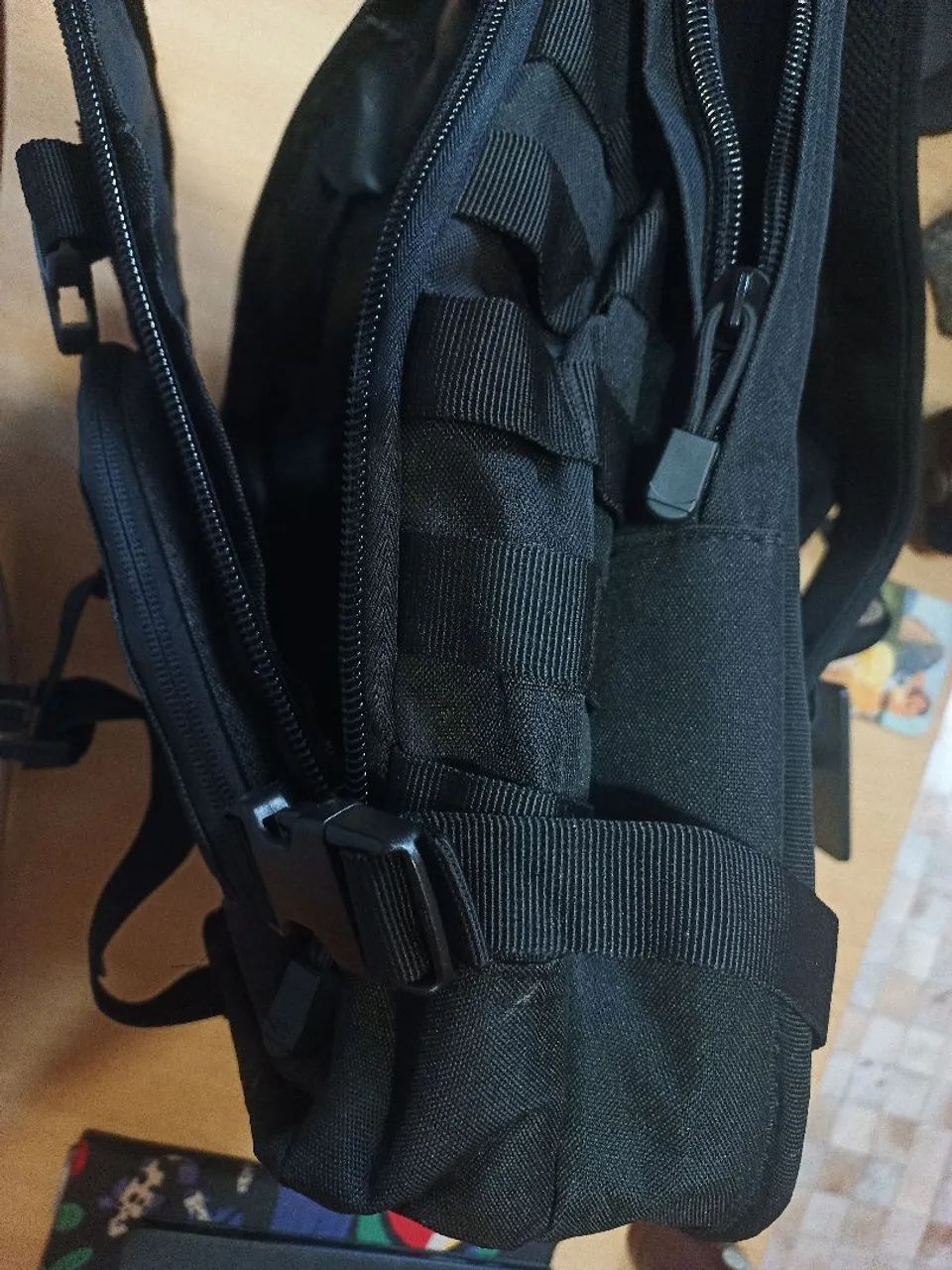 Mochila Tática com patch da Força Aérea RJ lona de nylon militar 900D - Foto 5