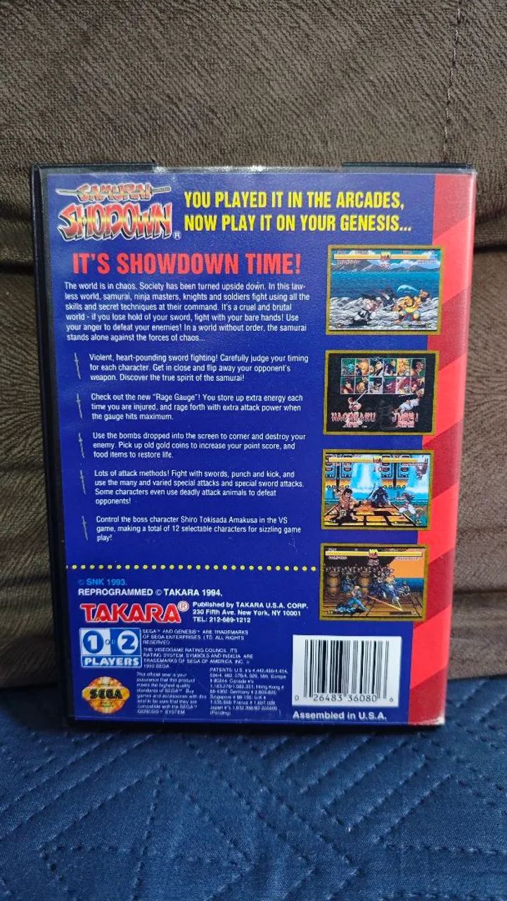 Samurai Shodown mega drive/genesis cib - Foto 2