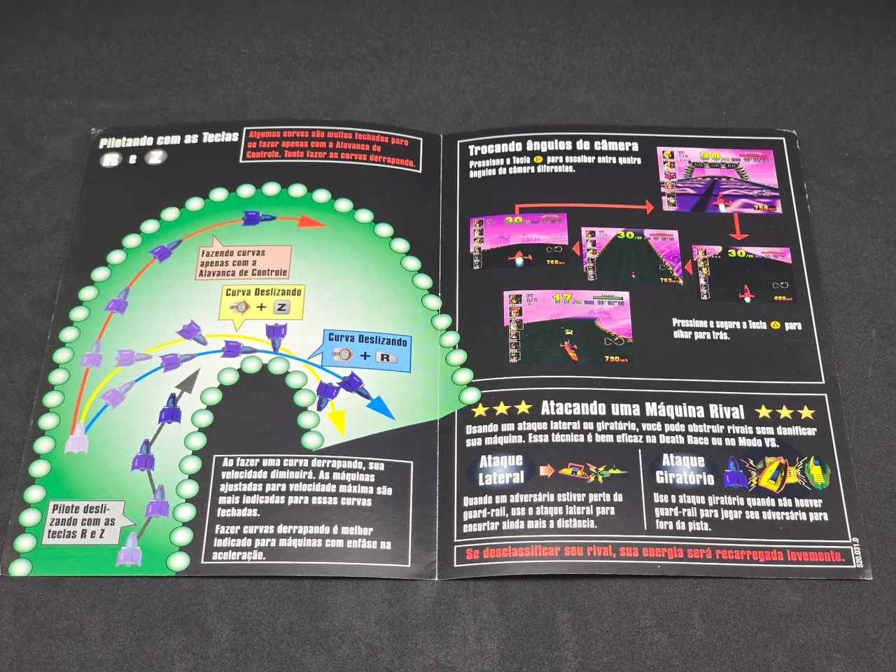 Manual e Folheto F-Zero X Nintendo 64 GRADIENTE ORIGINAL - Foto 3