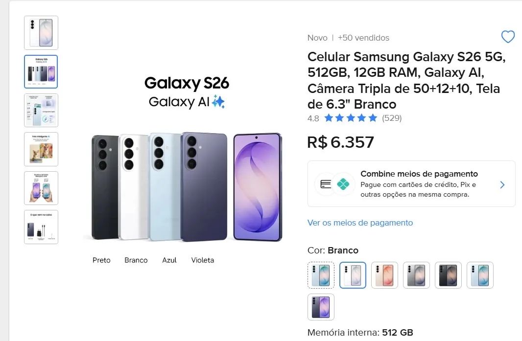 Samsung Galaxy S26, 512gb - Foto 4