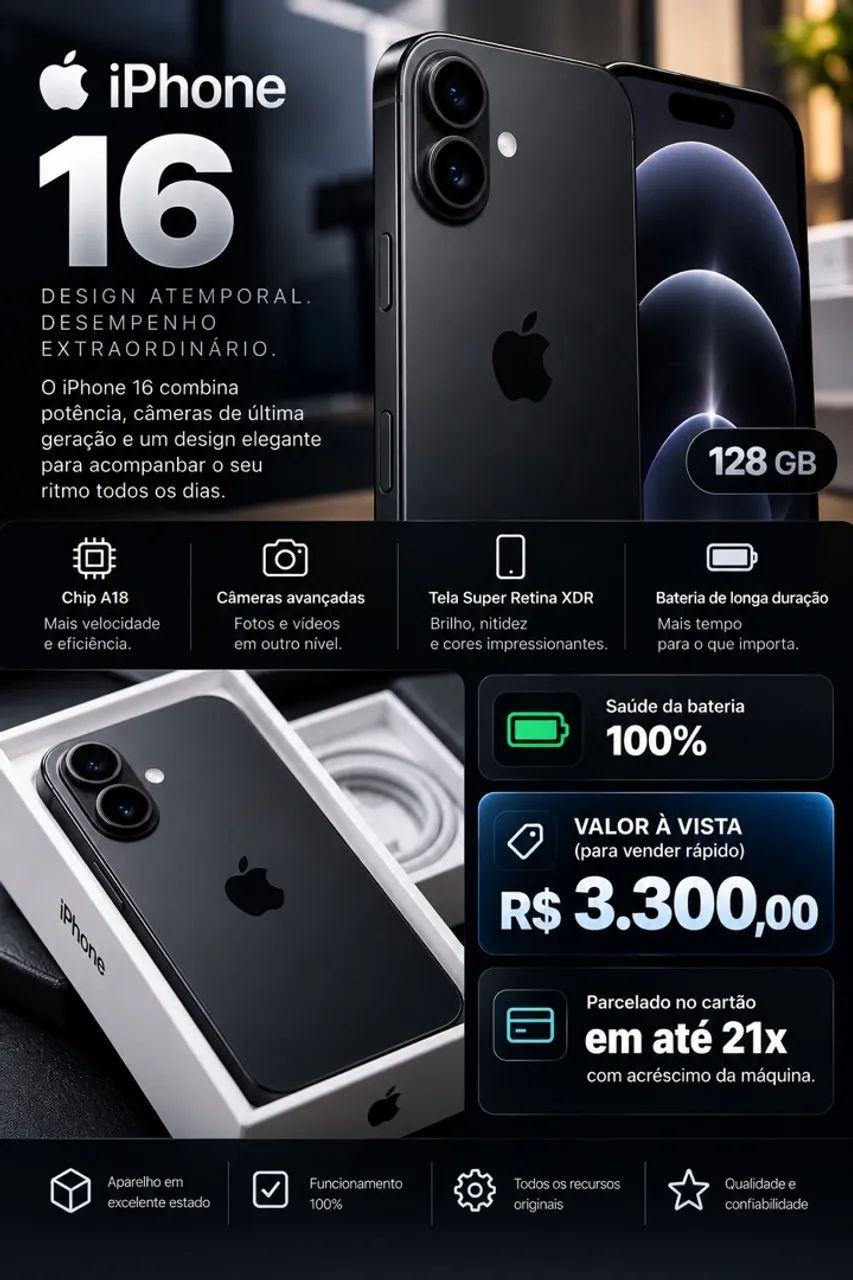 Vendo IPHONE 17 pro Max e iPhone 16  - Foto 2