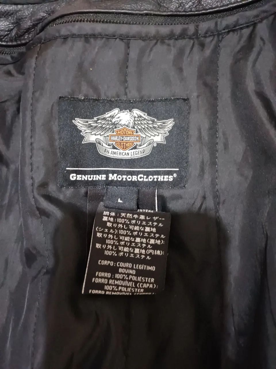 Jaqueta de Couro Harley-Davidson Original com Colete (Modelo Spoiler - 98016-10VM) - Foto 3